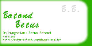 botond betus business card